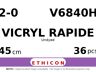 Vicryl Rapide V6840H hechtdraad - PS-1 2-0 - 45cm - | per 36 st. |