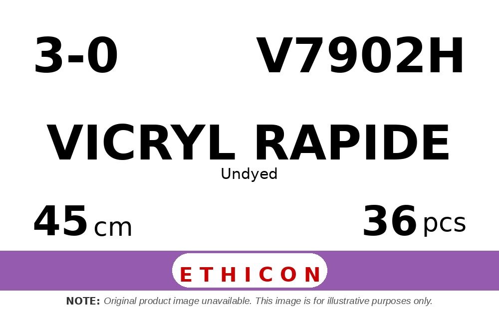 Vicryl Rapide V7902H hechtdraad - X-1 3-0 - 45cm - | per 36 st. |