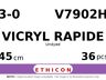 Vicryl Rapide V7902H hechtdraad - X-1 3-0 - 45cm - | per 36 st. |
