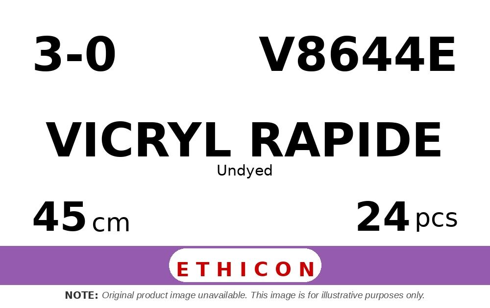 Vicryl Rapide V8644E hechtdraad - SUTUPAK 3-0 - 45cm - | per 24 st. |