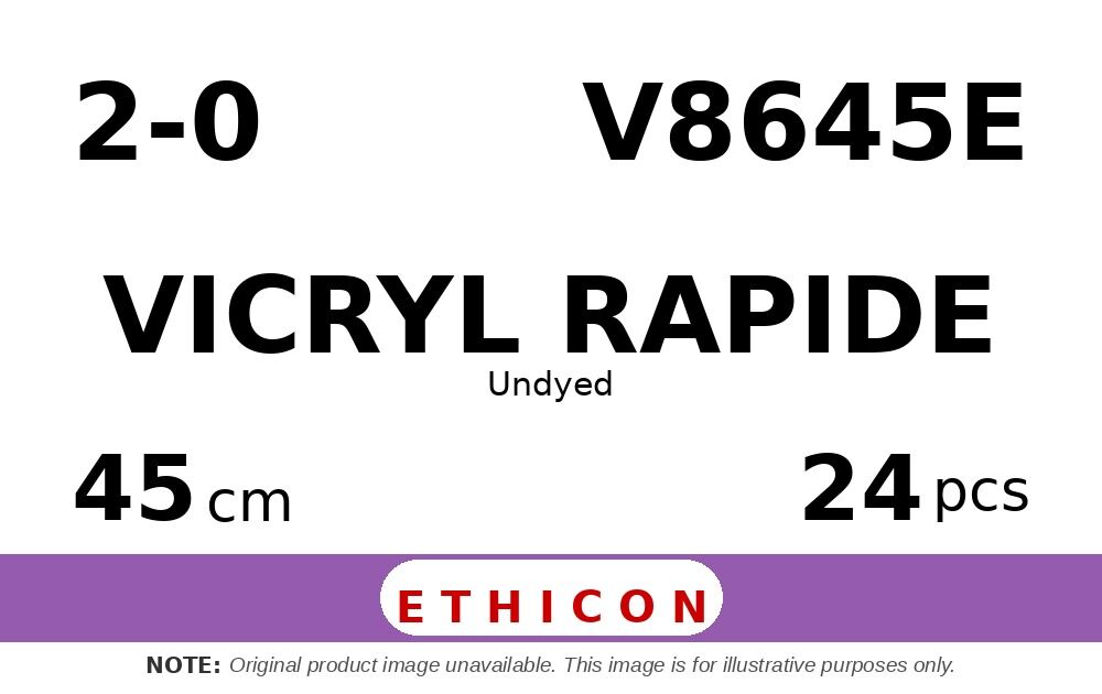 Vicryl Rapide V8645E hechtdraad - SUTUPAK 2-0 - 45cm - | per 24 st. |
