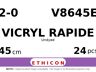 Vicryl Rapide V8645E hechtdraad - SUTUPAK 2-0 - 45cm - | per 24 st. |