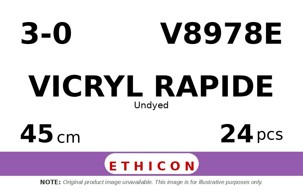 Vicryl Rapide V8978E hechtdraad - SUTUPAK 3-0 - 45cm - | per 24 st. |