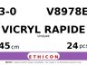 Vicryl Rapide V8978E hechtdraad - SUTUPAK 3-0 - 45cm - | per 24 st. |