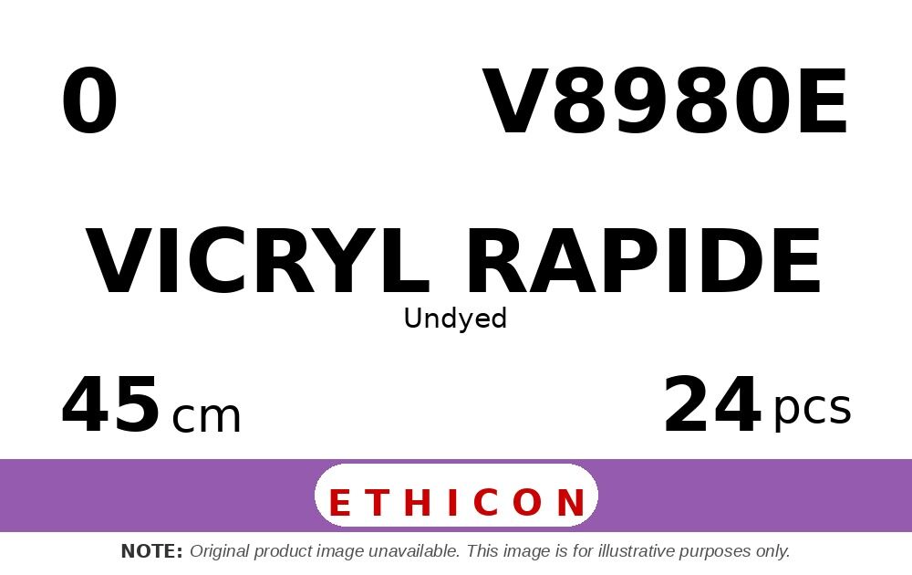 Vicryl Rapide V8980E hechtdraad - SUTUPAK 0 - 45cm - | per 24 st. |