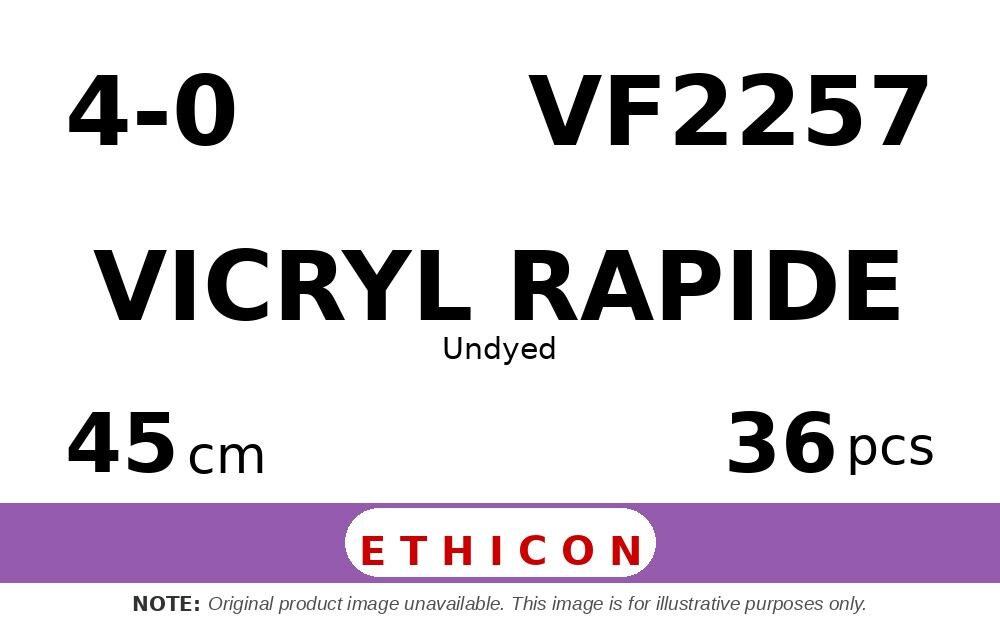 Vicryl Rapide VF2257 hechtdraad - J-1 4-0 - 45cm - | per 36 st. |