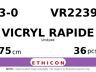 Vicryl Rapide VR2239 hechtdraad - TS 3-0 - 75cm - | per 36 st. |