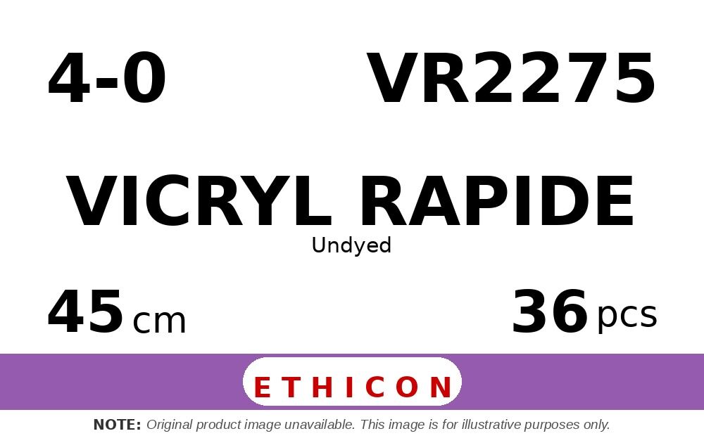 Vicryl Rapide VR2275 hechtdraad - DT-6 4-0 - 45cm - | per 36 st. |