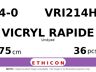 Vicryl Rapide VRI214H hechtdraad - RB-1 4-0 - 75cm - | per 36 st. |