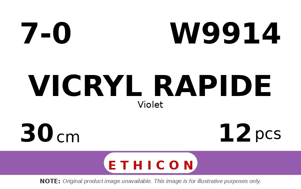 Vicryl Rapide W9914 hechtdraad - TG-140-8 7-0 - 30cm - | per 12 st. |