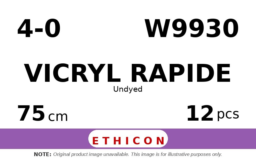 Vicryl Rapide W9930 hechtdraad - FS-2 4-0 - 75cm - | per 12 st. |