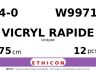 Vicryl Rapide W9971 hechtdraad - SH-1 4-0 - 75cm - | per 12 st. |