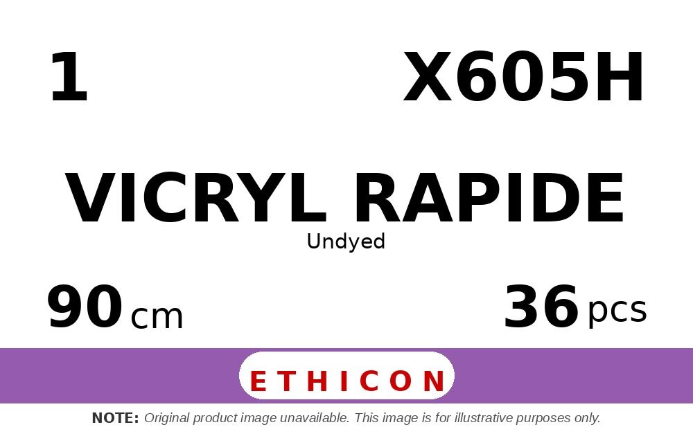 Vicryl Rapide X605H hechtdraad - CTX 1 - 90cm - | per 36 st. |