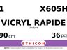Vicryl Rapide X605H hechtdraad - CTX 1 - 90cm - | per 36 st. |