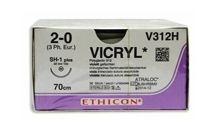 V312H Vicryl 2-0 hechtdraad