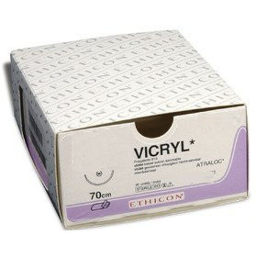 Vicryl hechtdraad  V393H 3-0 met FS-2 naald per 36st