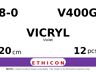 Vicryl V400G hechtdraad - BV130-5 8-0 - 20cm - | per 12 st. |