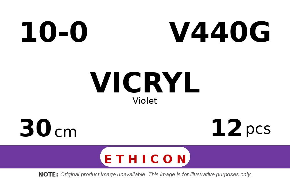 Vicryl V440G hechtdraad - GS-9 10-0 - 30cm - | per 12 st. |