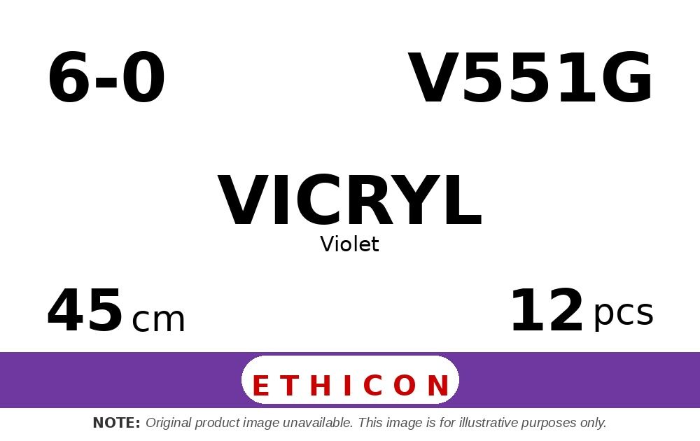 Vicryl V551G hechtdraad - G-6 6-0 - 45cm - | per 12 st. |