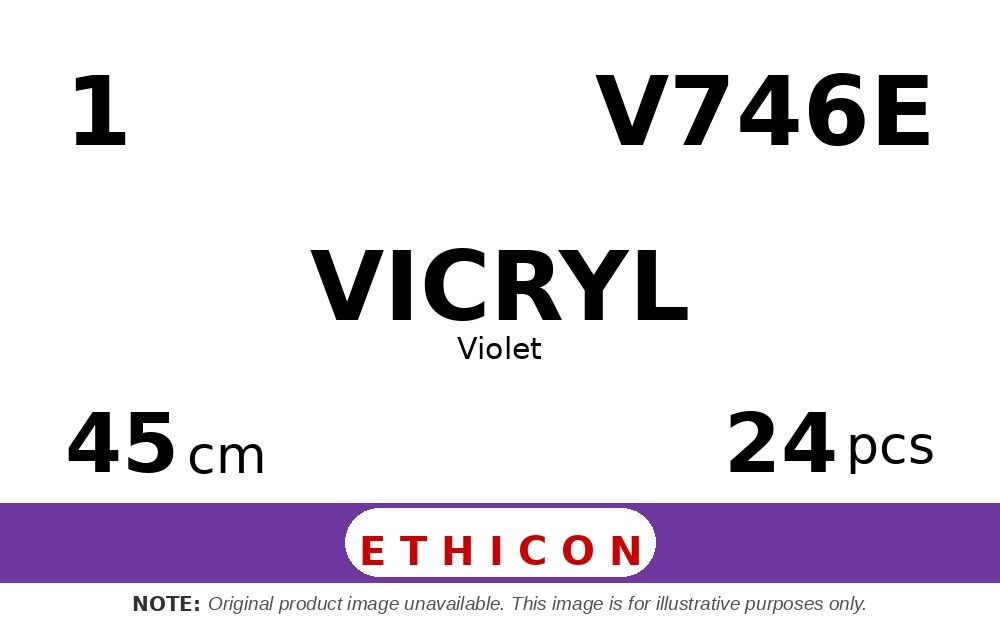 Vicryl hechtdraad V746E V1-0 CT-2 4X45 Ortho 24st - afbeelding 0