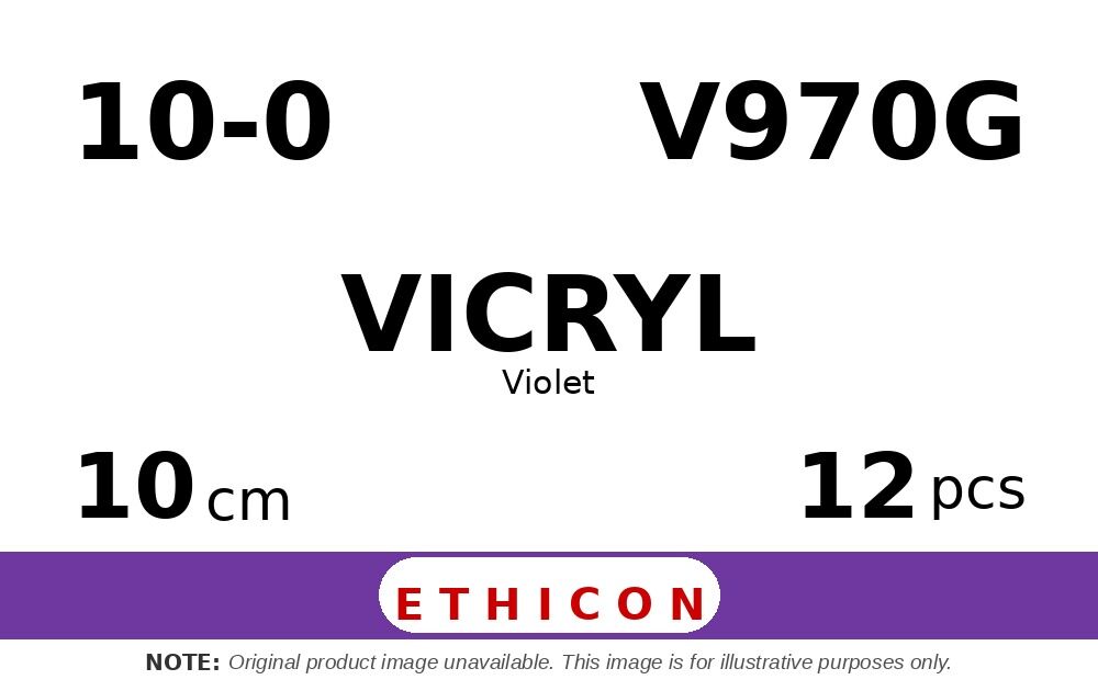 Vicryl V970G hechtdraad - BV-6 10-0 - 10cm - | per 12 st. |