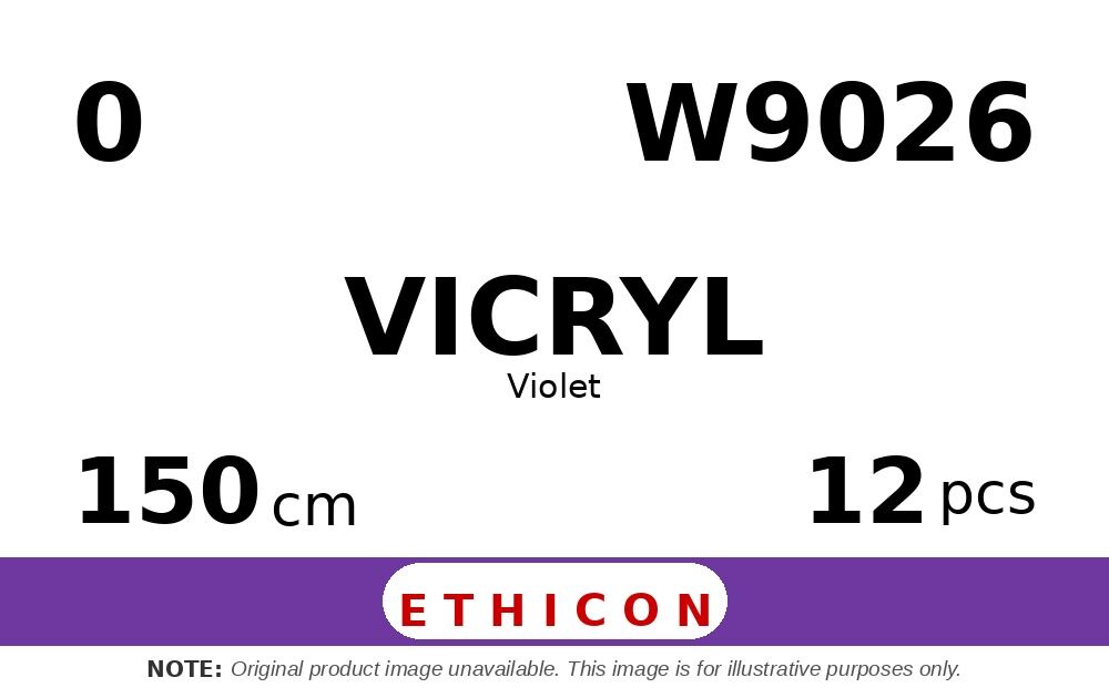 Vicryl W9026 hechtdraad - SUTUPAK 0 - 150cm - | per 12 st. |