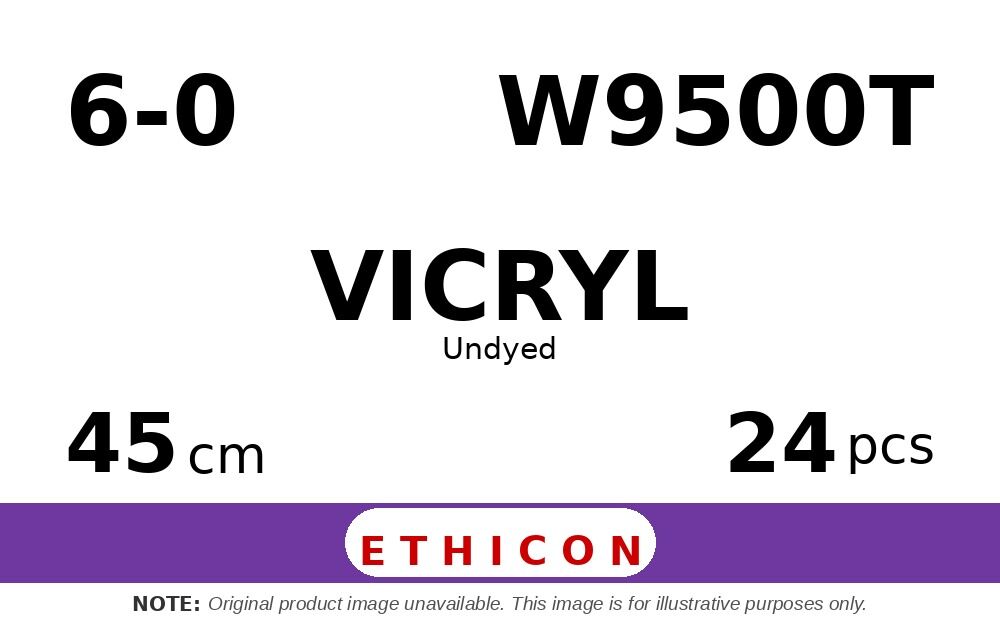 Vicryl W9500T hechtdraad - P-1 6-0 - 45cm - | per 24 st. |
