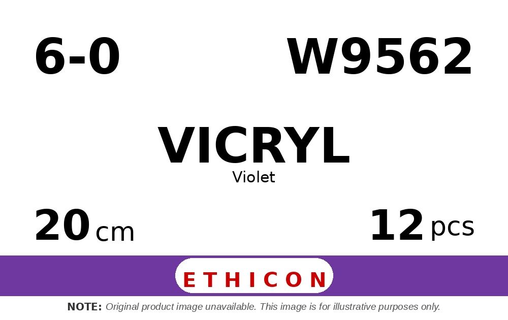 Vicryl W9562 hechtdraad - S-14 6-0 - 20cm - | per 12 st. |