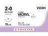 Vicryl Hechtdraad V224H 2-0 70cm ongekleurd SH+ 36 st