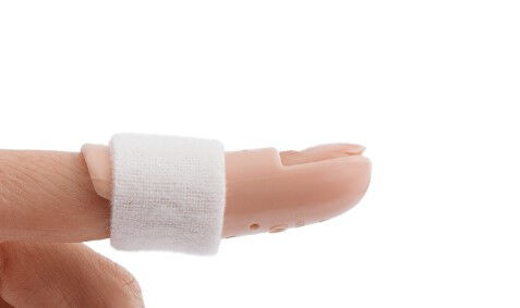 Stack vingerspalk maat 5 huidkleurig-6,5cm per st