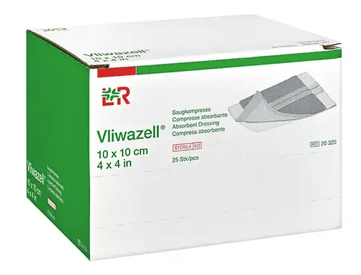 Lohmann Rauscher Vliwazell niet steriel absorberend verband 10x10cm per 25ST