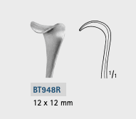 Aesculap Zadelhaak Mannerfelt BT948R 12x12mm per stuk - afbeelding 0