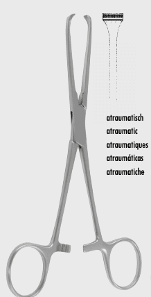 Zepf Allis atraumatische klem 16cm per stuk - afbeelding 0