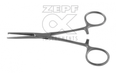 Zepf kocher arterieklem gebogen fijn 13cm - afbeelding 0