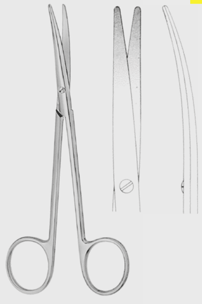 Zepf metzenbaum fino schaar fijn gebogen 14cm