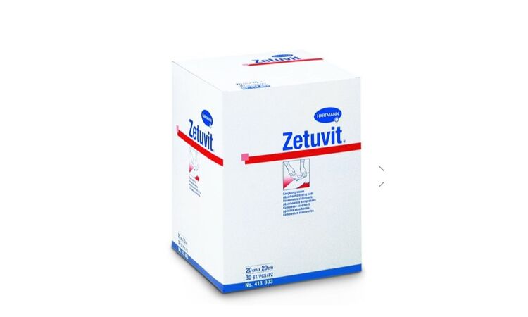 Hartmann Zetuvit absorberende kompressen 20x20cm per 30st niet steriel 