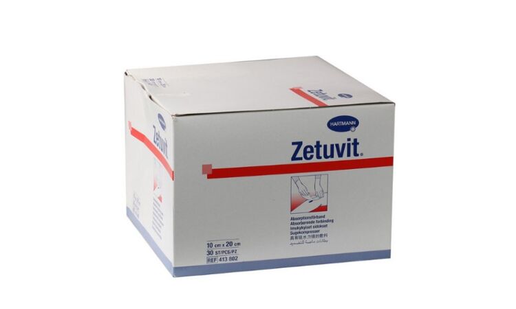 Hartmann Zetuvit absorberende kompressen 10x20cm per 30st niet steriel 