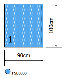 Euroguard zelfklevend afdeklaken zijlaken 2 laags extra absorberend 100x90cm per 50st.