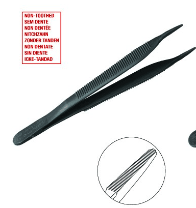 Zillion disposable anatomisch pincet adson per 4x15st