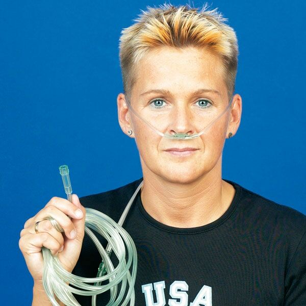 Unoquip Zuurstofbril Soft 2.1M volwassenen rechte prongen per ST - afbeelding 0