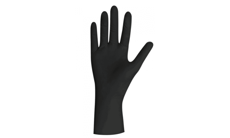 nitril handschoenen in het zwart