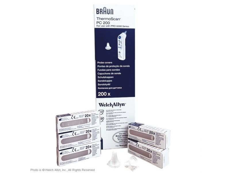 Braun Pro 4000-6000 oorthermometerkapjes per 200 stuks