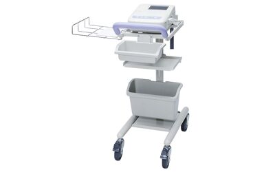 Trolley voor Cardiofax ECG Toestel Nihon Kohden met mandje