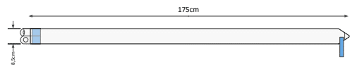 Euroguard Boorhoes met kartoninvoer 8,5x175cm per 160st.