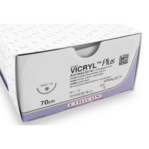 Vicryl Plus hechtdraad 4/0 VCP310H SH-1 Plus naald 70cm draad per 36st.