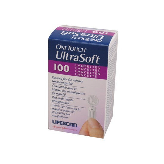 OneTouch Ultrasoft lancetten per 100st.