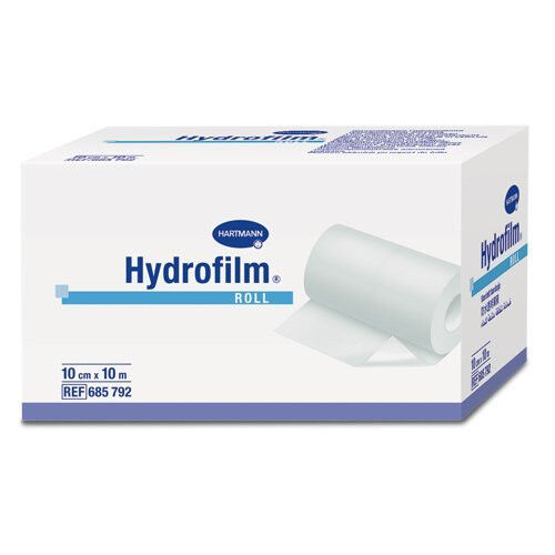 Hydrofilm transparant folieverband op rol 10m x 10cm 