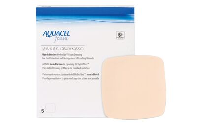 Aquacel Foam schuimverband zonder plakrand 10x10cm per 10st. 