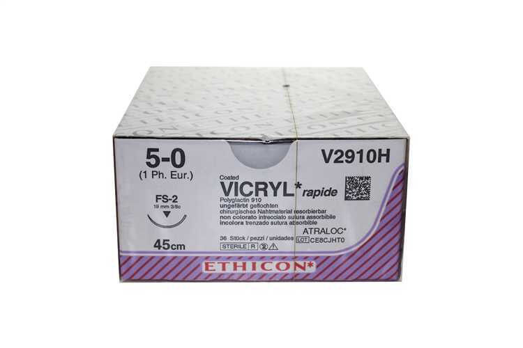 Vicryl hechtdraad 3-0 SH plus naald V316H per 36st. 70cm draad