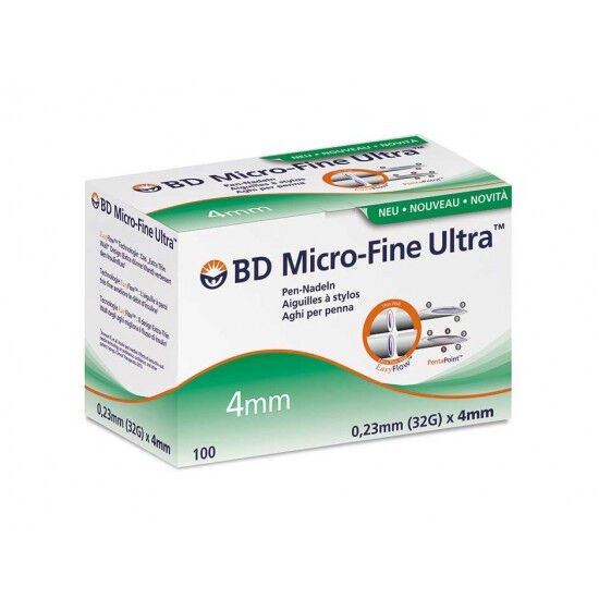 BD Micro-Fine ultra pennaald 32G 0,23x4mm per 100st.